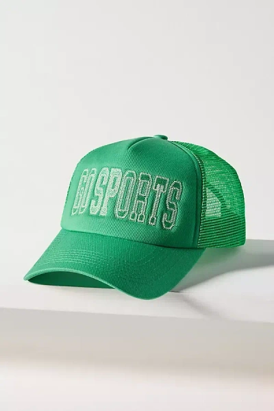 Worn/west Sport Phrases Trucker Hat In Green