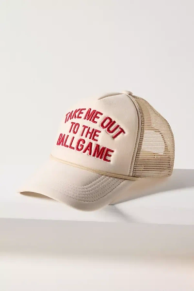 Worn/west Sport Phrases Trucker Hat In Red