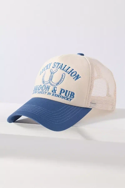 Worn/west Trucker Hat In White