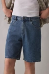 Worship Supplies Big Dawg Logorama Denim Short In Odyssey, Men's At Urban Outfitters In Blue