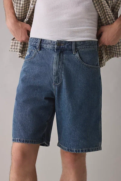 Worship Supplies Big Dawg Logorama Denim Short In Odyssey, Men's At Urban Outfitters In Blue