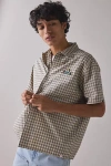 Worship Supplies Brassy Short Sleeve Shirt Top In Zine, Men's At Urban Outfitters In Brown