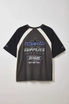 Worship Supplies Logo Raglan Tee In Zine, Men's At Urban Outfitters In Gray