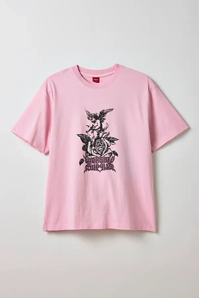 Worship Supplies Perch Graphic Tee In Pink, Men's At Urban Outfitters