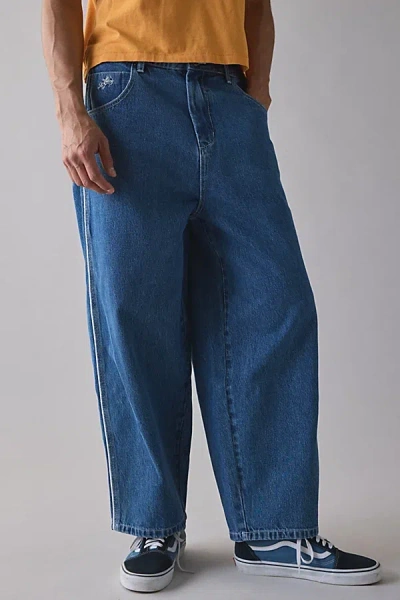 Worship Supplies Striker Dozer Relaxed Fit Jean In Steady Mid Blue, Men's At Urban Outfitters