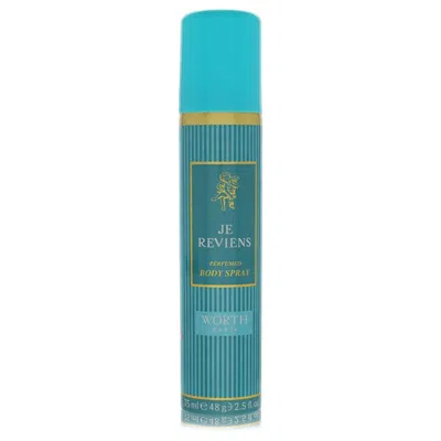 Worth 2pcs Combo Gift Set Je Reviens By  Body Spray 2.5 oz For Women In Multi