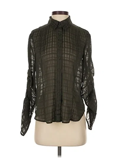 Pre-owned Worth 3/4 Sleeve Blouse In Black