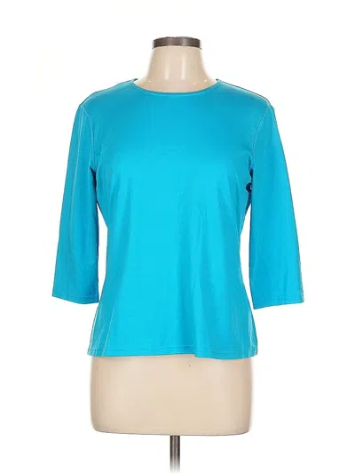 Pre-owned Worth 3/4 Sleeve T-shirt In Blue