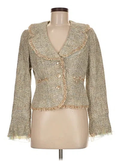 Pre-owned Worth Blazer Jacket In Gold