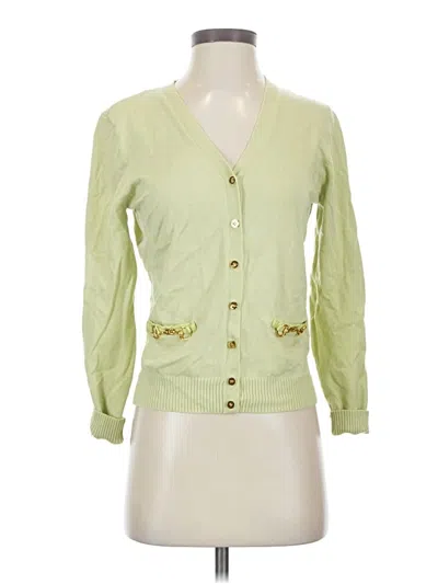 Pre-owned Worth Cardigan Sweater In Green