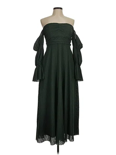 Pre-owned Worth Casual Dress In Green