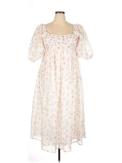 Pre-owned Worth Casual Dress In Ivory