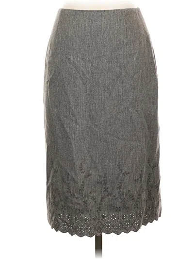 Pre-owned Worth Casual Skirt In Gray