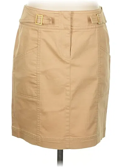 Pre-owned Worth Casual Skirt In Tan