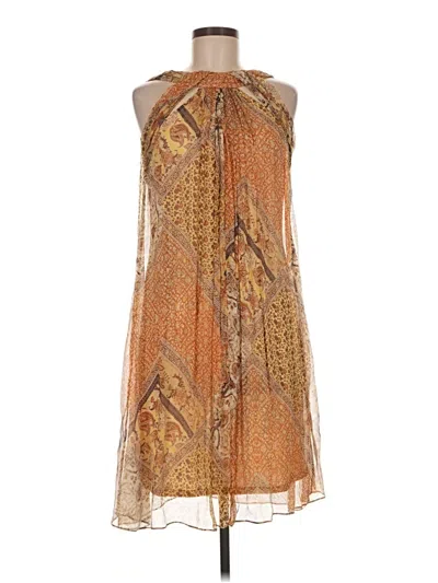 Pre-owned Worth Cocktail Dress In Orange