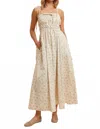 Worth Collective Lyla Floral Maxi Dress In Vintage Cream In Multi