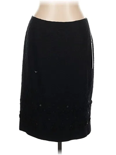 Pre-owned Worth Formal Skirt In Black