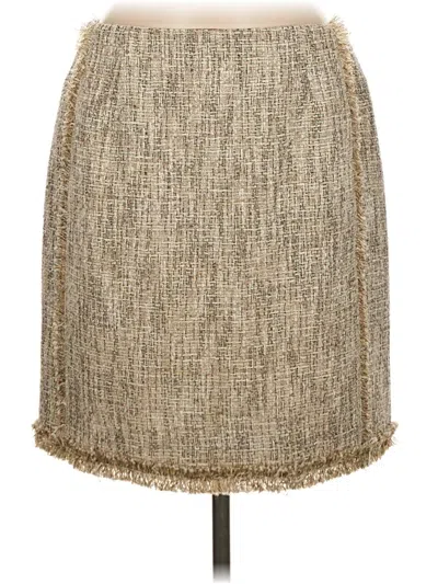 Pre-owned Worth Formal Skirt In Brown