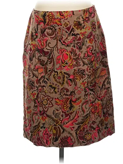 Pre-owned Worth Formal Skirt In Brown