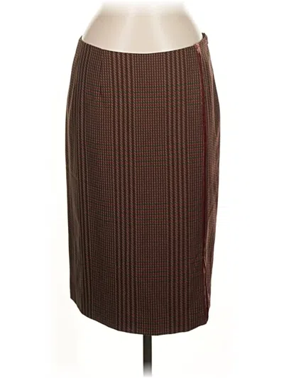 Pre-owned Worth Formal Skirt In Green