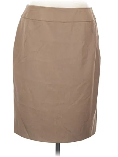 Pre-owned Worth Formal Skirt In Tan