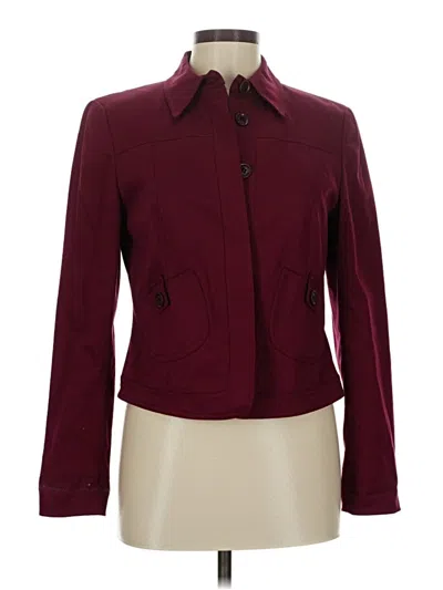 Pre-owned Worth Jacket In Burgundy