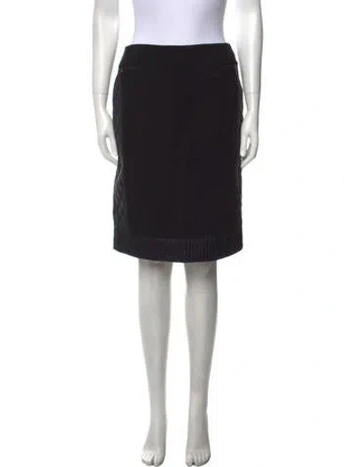 Pre-owned Worth Knee-length Skirt In Black