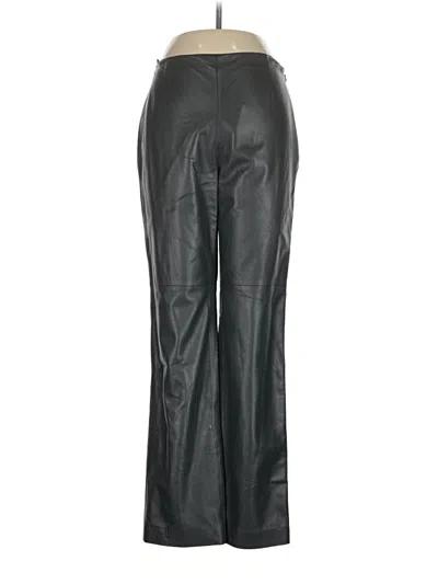 Pre-owned Worth Leather Pants In Black