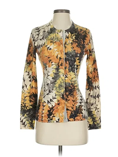 Pre-owned Worth Long Sleeve Blouse In Orange