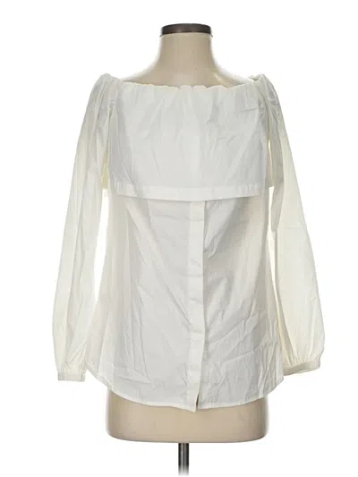 Pre-owned Worth New York 3/4 Sleeve Blouse In Ivory