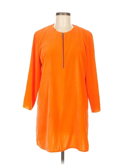Pre-owned Worth New York 3/4 Sleeve Blouse In Orange