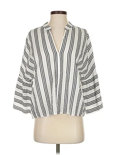 Pre-owned Worth New York 3/4 Sleeve Blouse In White