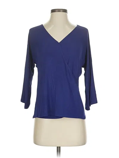Pre-owned Worth New York 3/4 Sleeve T-shirt In Blue