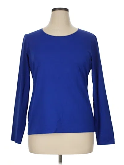Pre-owned Worth New York 3/4 Sleeve T-shirt In Blue
