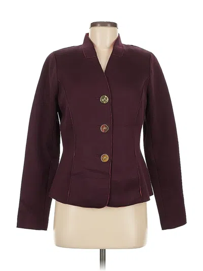 Pre-owned Worth New York Blazer Jacket In Burgundy