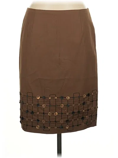 Pre-owned Worth New York Casual Skirt In Brown