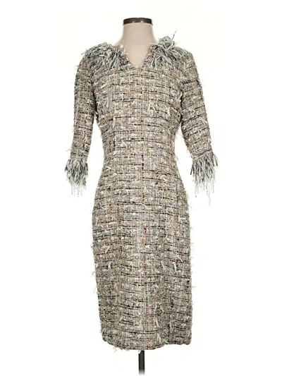 Pre-owned Worth New York Cocktail Dress In Gray