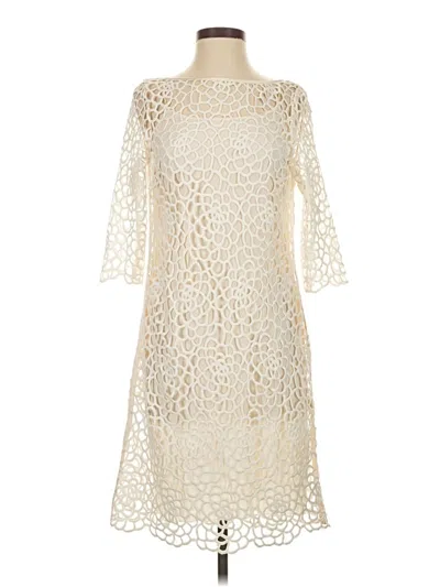 Pre-owned Worth New York Cocktail Dress In Ivory