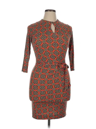 Pre-owned Worth New York Cocktail Dress In Orange