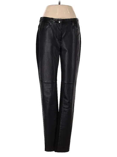 Pre-owned Worth New York Faux Leather Pants In Black