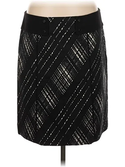 Pre-owned Worth New York Faux Leather Skirt In Black
