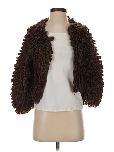 Pre-owned Worth New York Fleece Jacket In Brown