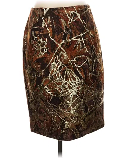Pre-owned Worth New York Formal Skirt In Brown