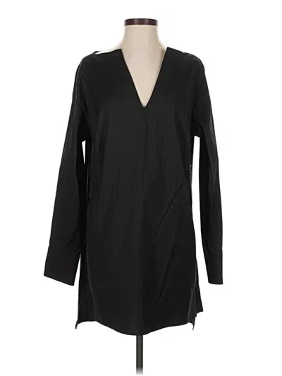 Pre-owned Worth New York Long Sleeve Blouse In Black