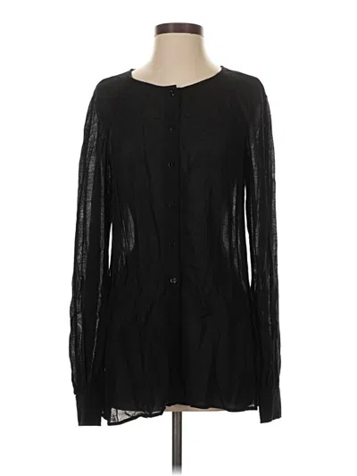 Pre-owned Worth New York Long Sleeve Blouse In Black