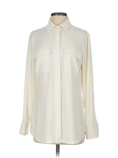 Pre-owned Worth New York Long Sleeve Blouse In Ivory
