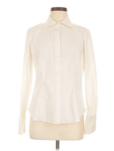 Pre-owned Worth New York Long Sleeve Blouse In Ivory
