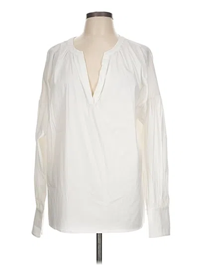 Pre-owned Worth New York Long Sleeve Blouse In White
