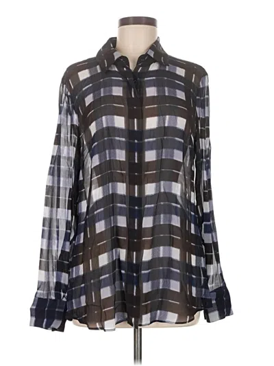 Pre-owned Worth New York Long Sleeve Button Down Shirt In Gray