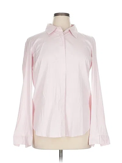 Pre-owned Worth New York Long Sleeve Polo Shirt In Pink